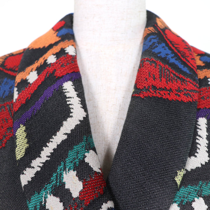 Pristine LEONARD Jacket All-over print design with belt multicolor 40 0451540