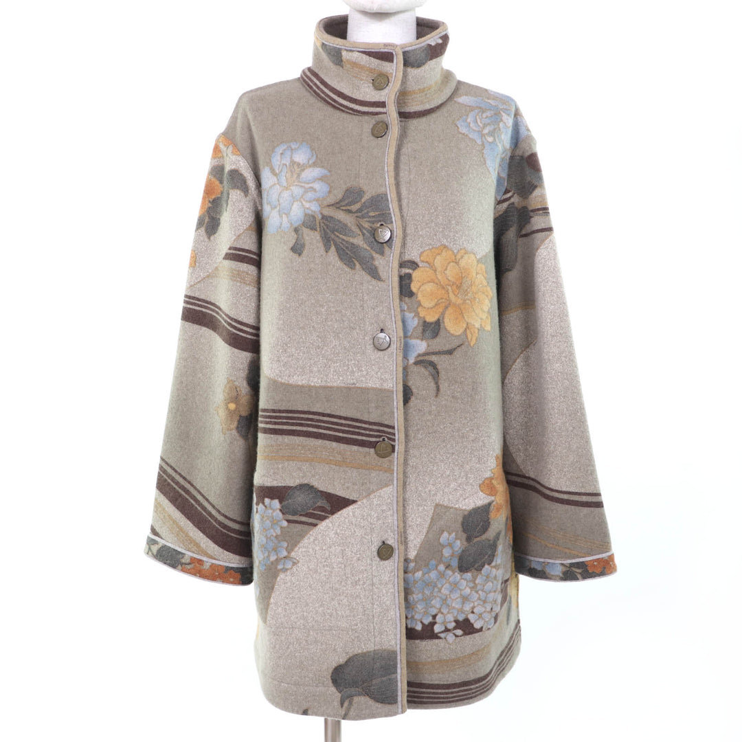 Excellent LEONARD coat Floral design, reversible multicolor Women 38 0468854