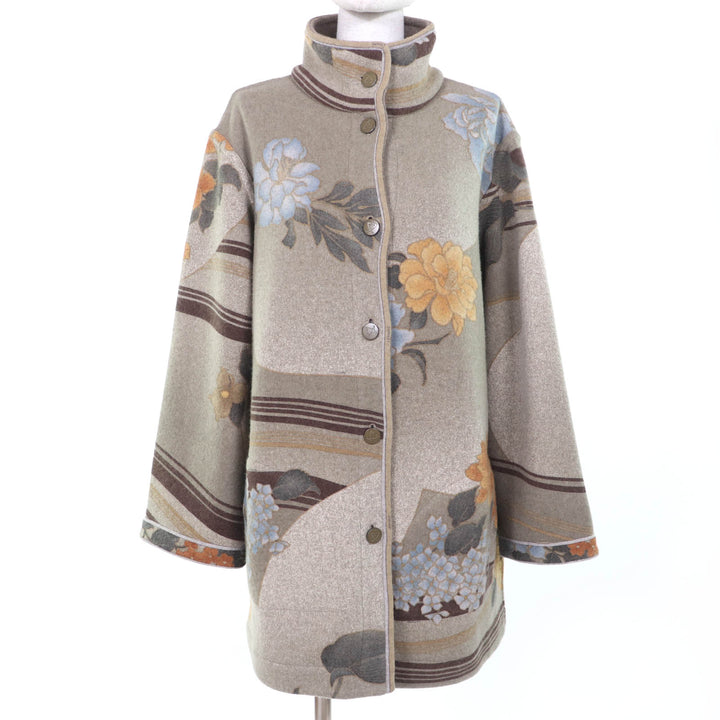 Excellent LEONARD coat Floral design, reversible multicolor Women 38 0468854