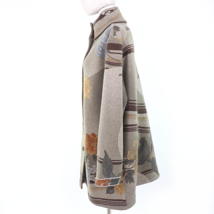 Excellent LEONARD coat Floral design, reversible multicolor Women 38 0468854