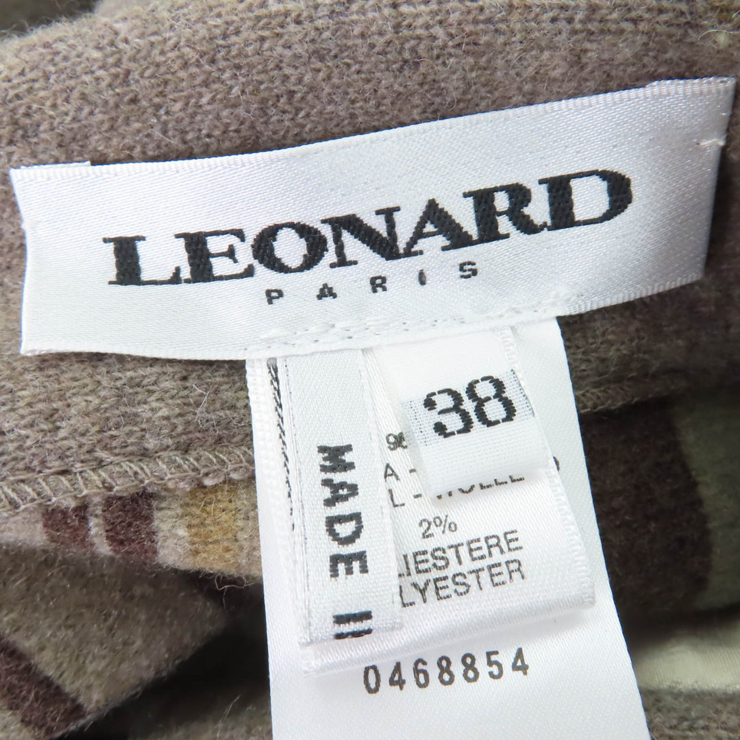 Excellent LEONARD coat Floral design, reversible multicolor Women 38 0468854