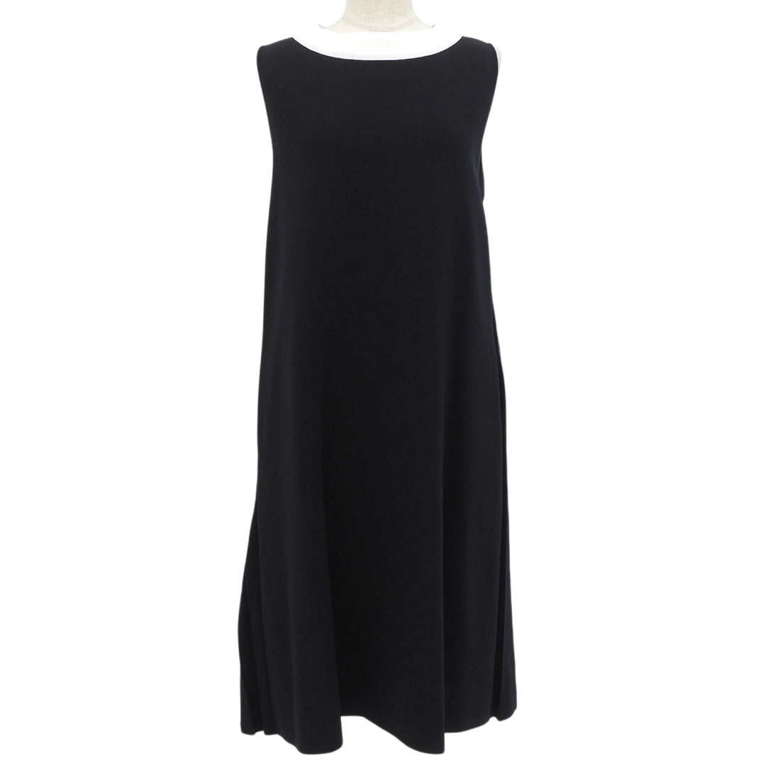 Excellent FOXEY one piece Back Pleated Sleeveless black Women 40 41783-KA00A05S