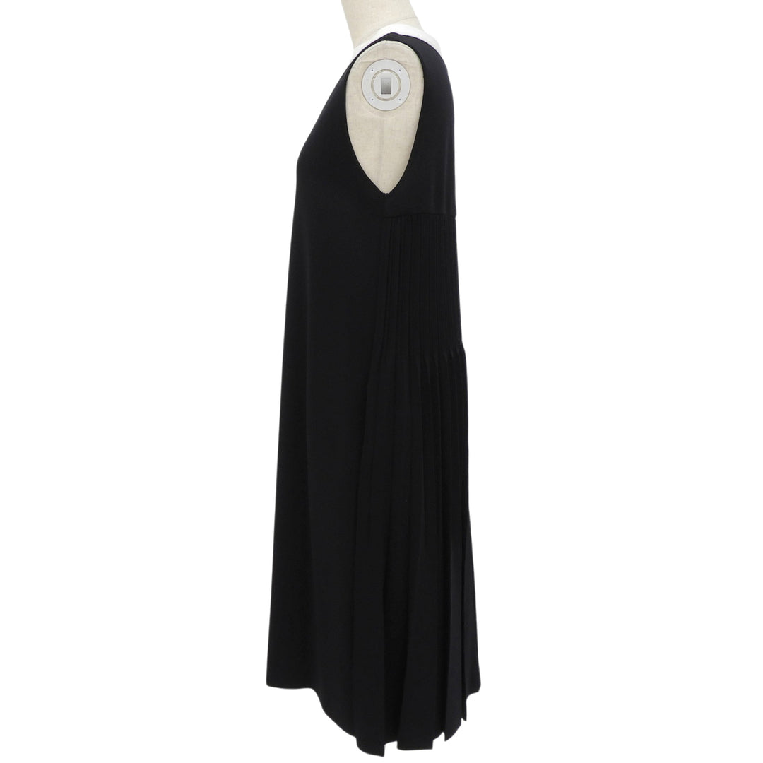 Excellent FOXEY one piece Back Pleated Sleeveless black Women 40 41783-KA00A05S