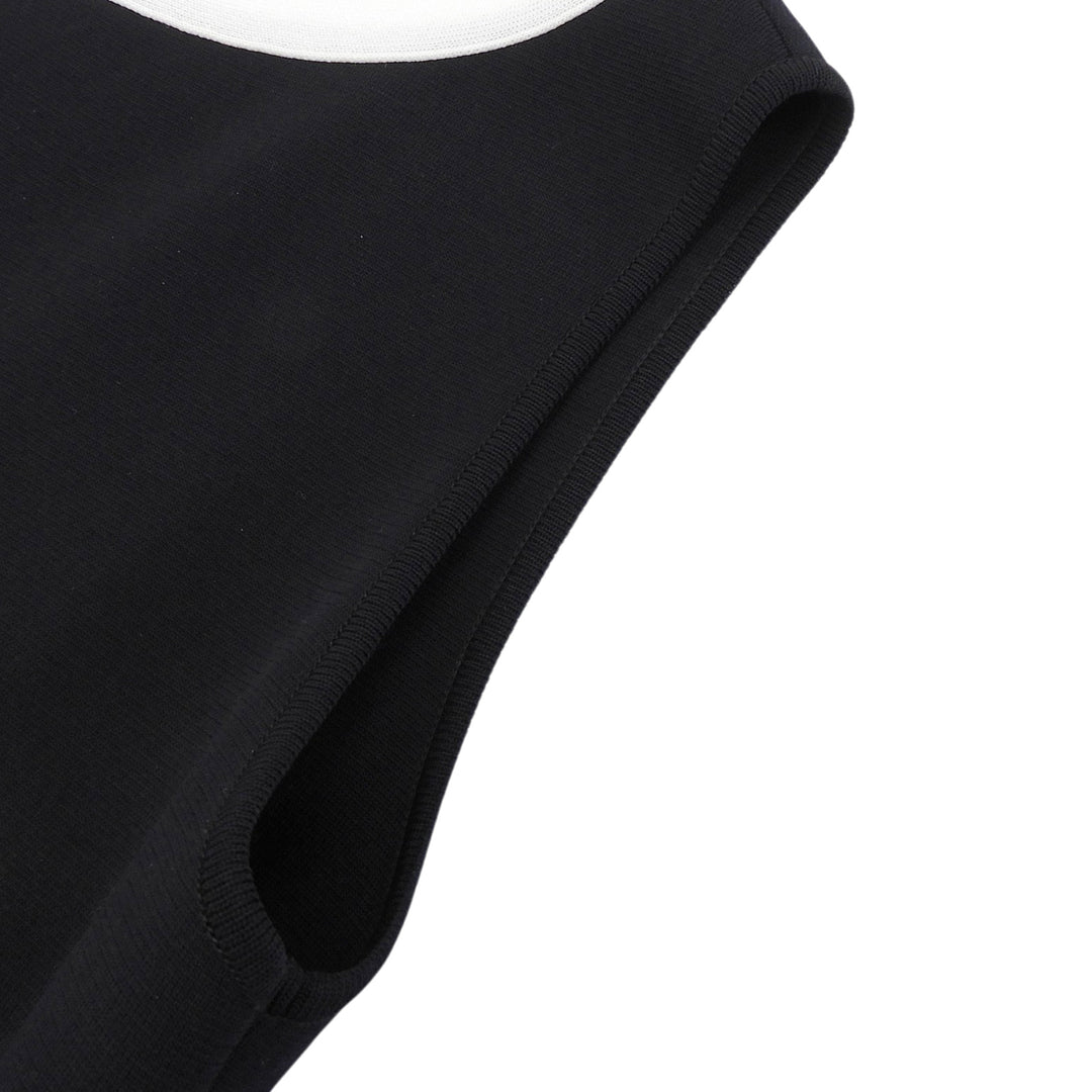Excellent FOXEY one piece Back Pleated Sleeveless black Women 40 41783-KA00A05S
