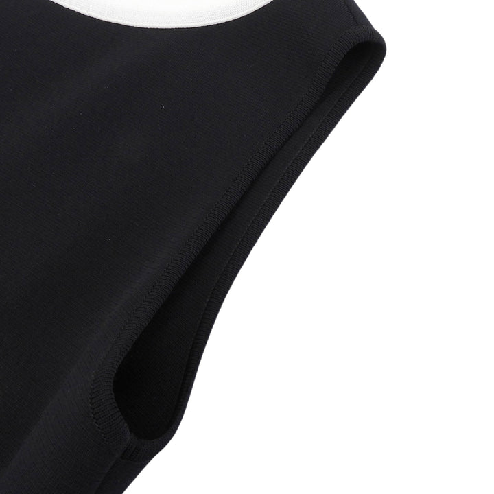 Excellent FOXEY one piece Back Pleated Sleeveless black Women 40 41783-KA00A05S