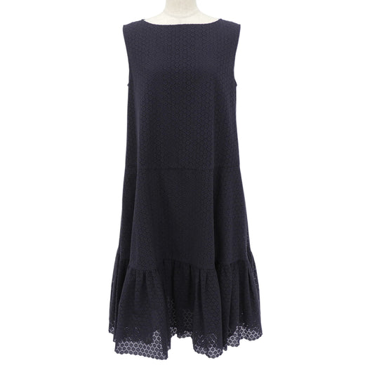 Excellent FOXEY one piece Navy cotton Women 40 43374-S00X603K