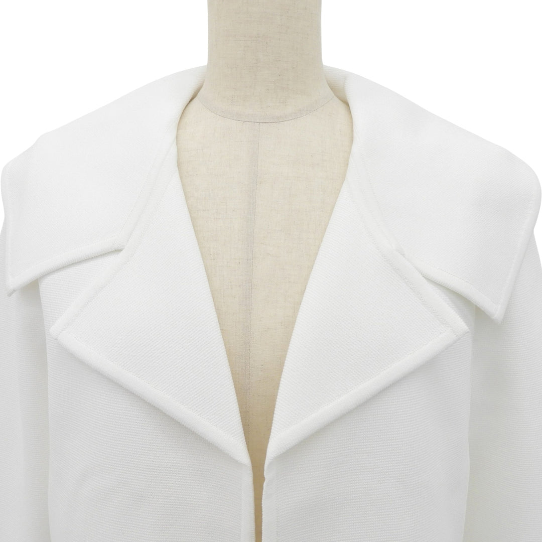 Excellent FOXEY Jacket Vermouth Open-front cropped knit white Women 40 43572