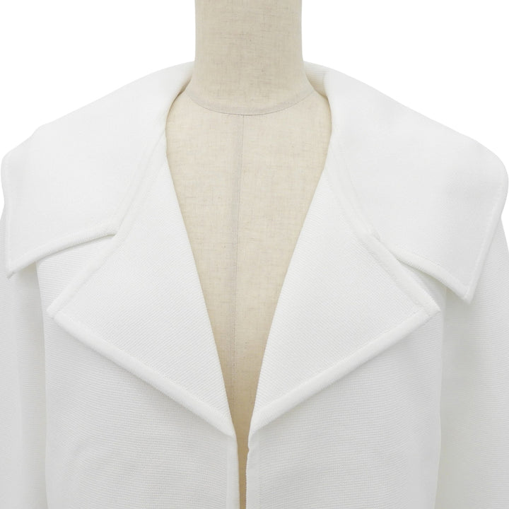 Excellent FOXEY Jacket Vermouth Open-front cropped knit white Women 40 43572