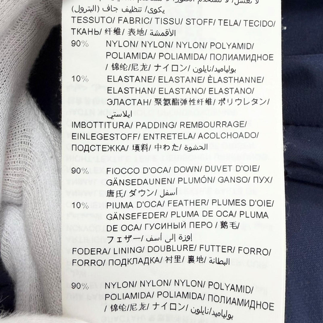Great TATRAS down coat AGOGNA Belted logo patch shawl collar Navy LTA17A4487
