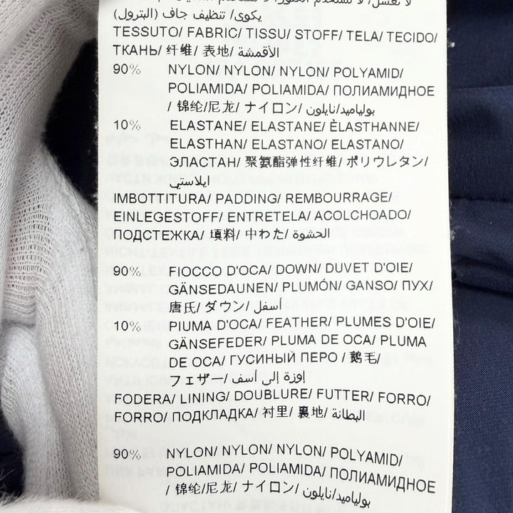 Great TATRAS down coat AGOGNA Belted logo patch shawl collar Navy LTA17A4487