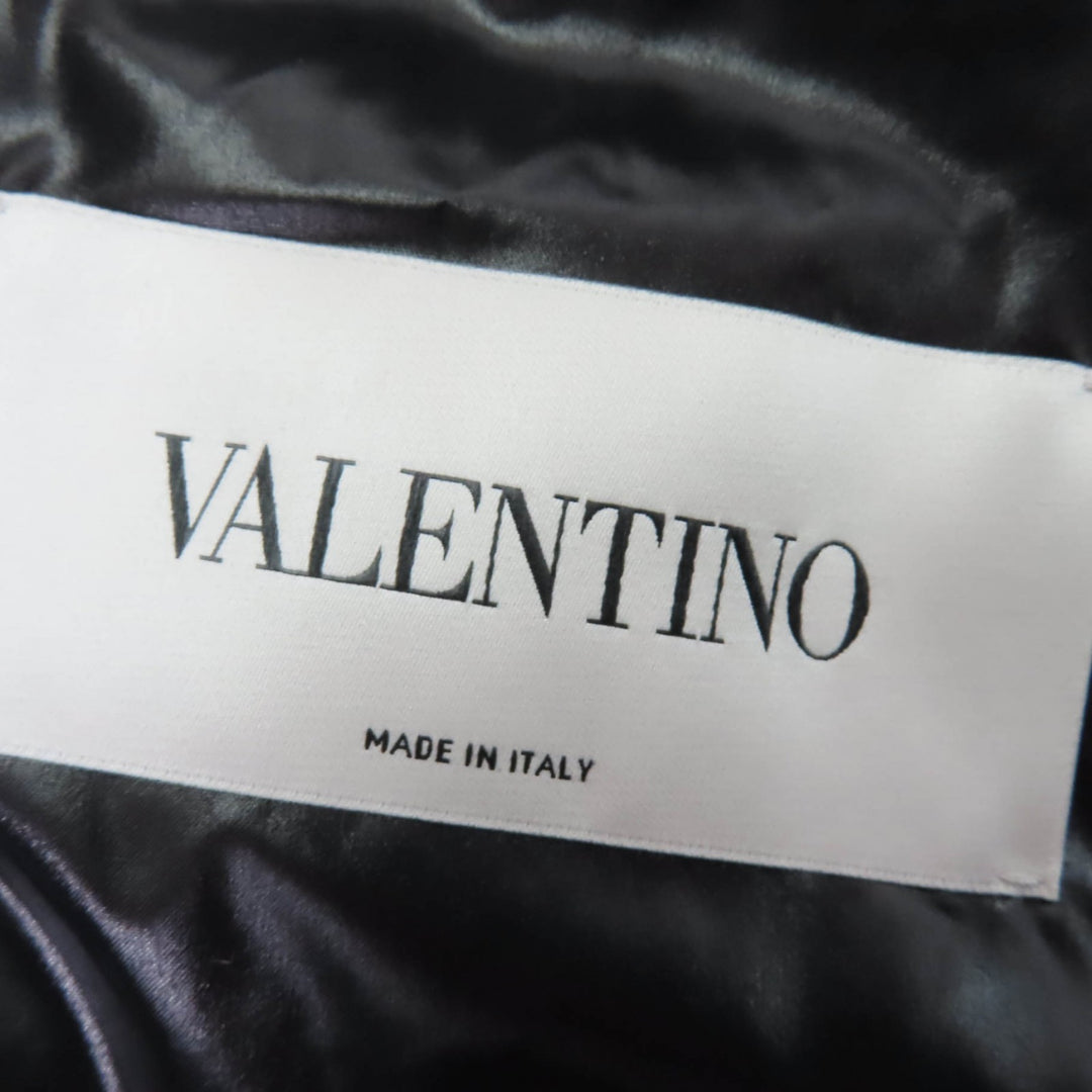 Great VALENTINO Down jacket VLTN logo ZIP UP black Women 36 UB3CN01P5LE