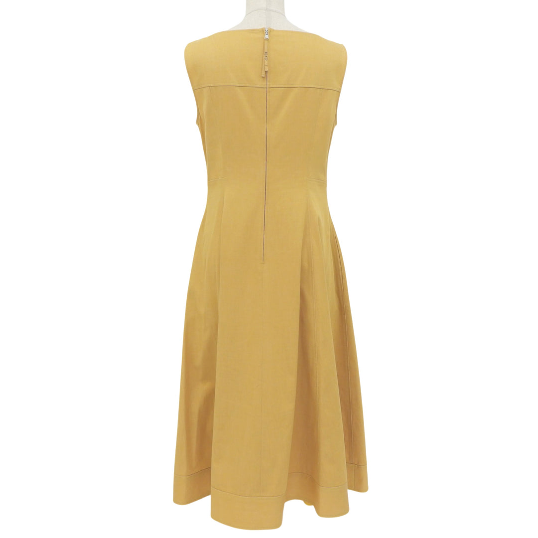 Excellent FOXEY NEW YORK one piece yellow cotton Women 40 NS00E607SI