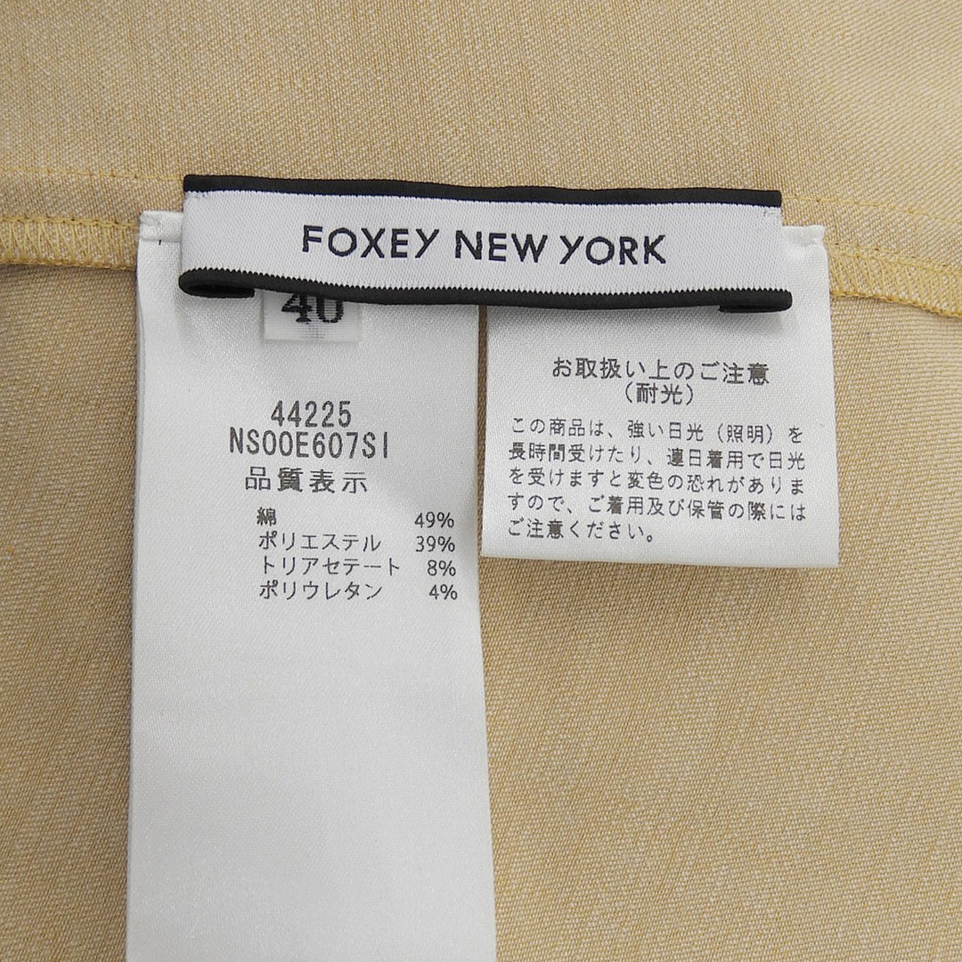 Excellent FOXEY NEW YORK one piece yellow cotton Women 40 NS00E607SI