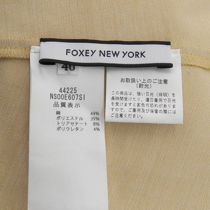 Excellent FOXEY NEW YORK one piece yellow cotton Women 40 NS00E607SI