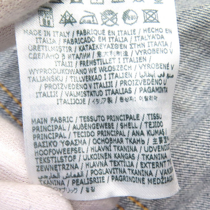 Discounted Great DSQUARED2 Denim Jacket Damage processing Indigo blue cotton 50 S74AM1386