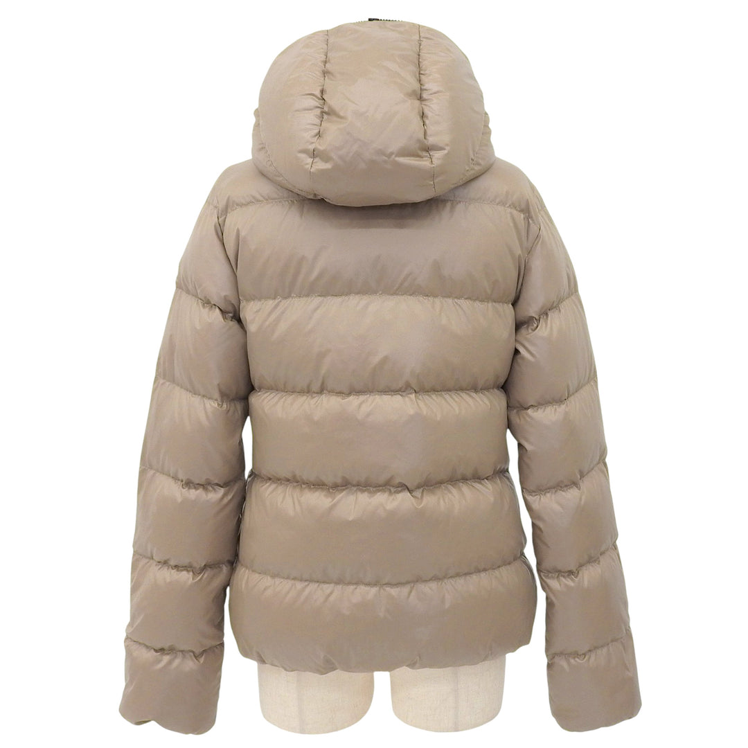 Excellent DUVETICA Down jacket Full-zip hooded beige 42 192-D8110910N01-1035R