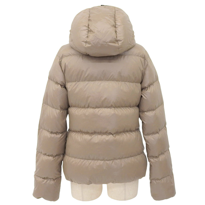 Excellent DUVETICA Down jacket Full-zip hooded beige 42 192-D8110910N01-1035R