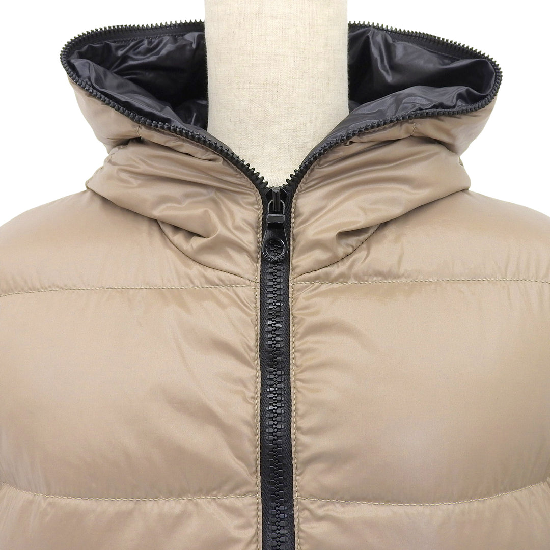 Excellent DUVETICA Down jacket Full-zip hooded beige 42 192-D8110910N01-1035R