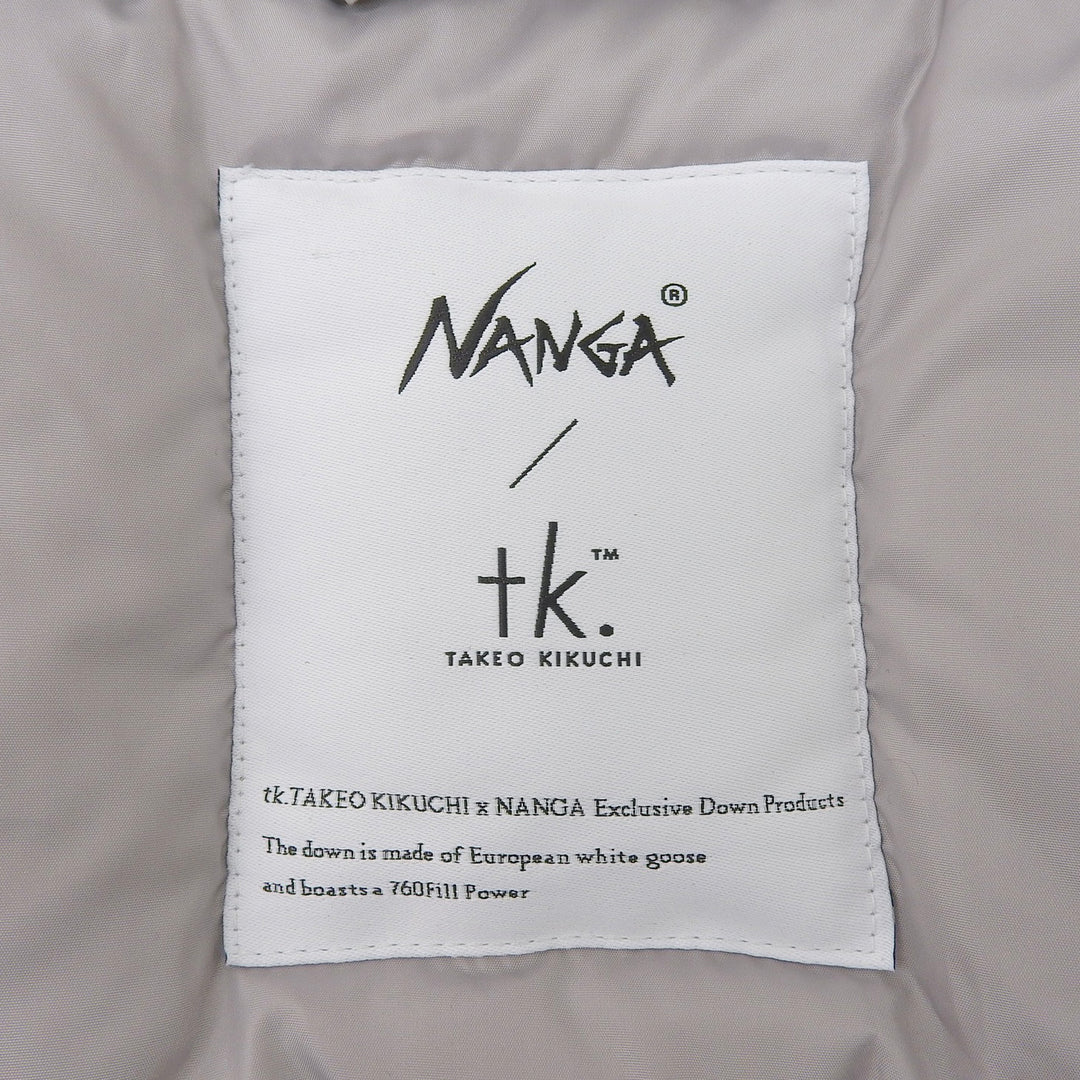 Excellent NANGA Down vest tk.TAKEO KIKUCHI Special Order Stand Collar Padded
