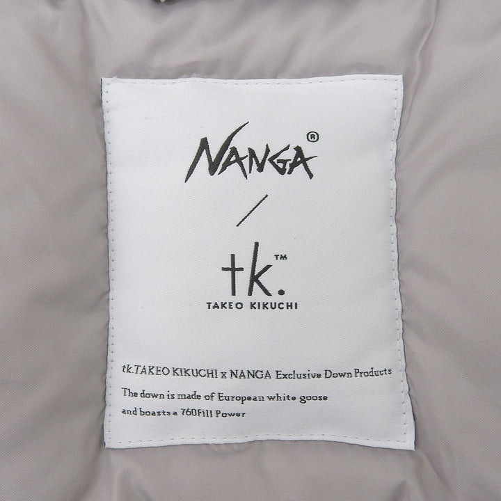 Excellent NANGA Down vest tk.TAKEO KIKUCHI Special Order Stand Collar Padded