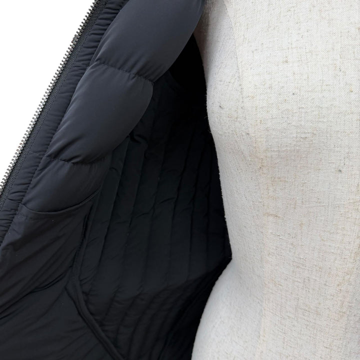 Great MACKAGE down coat FARREN Leather-trimmed hooded zip-up jacket black XS