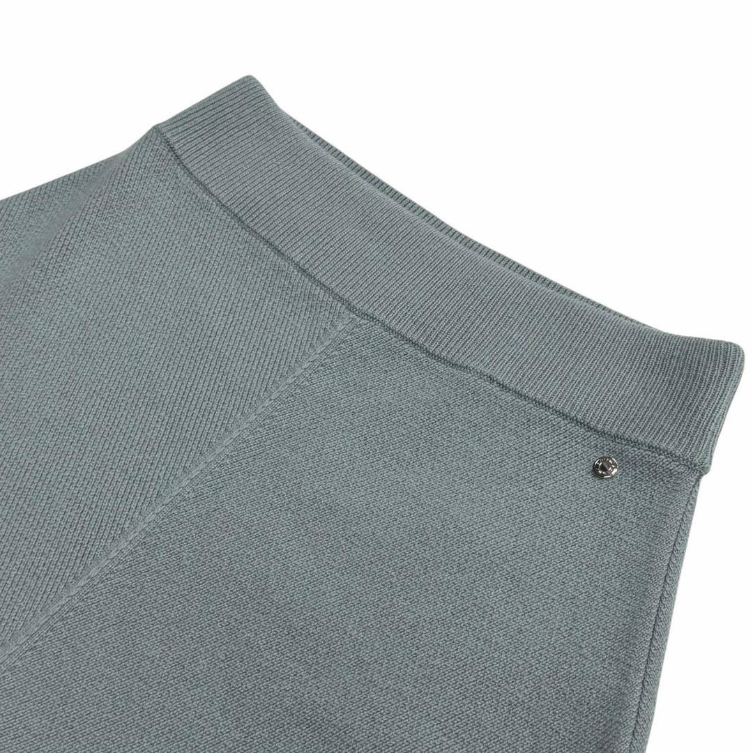 Pristine HERMES skirt Serie Metal-trimmed trapezoid knit cashmere 38 2H2300D1