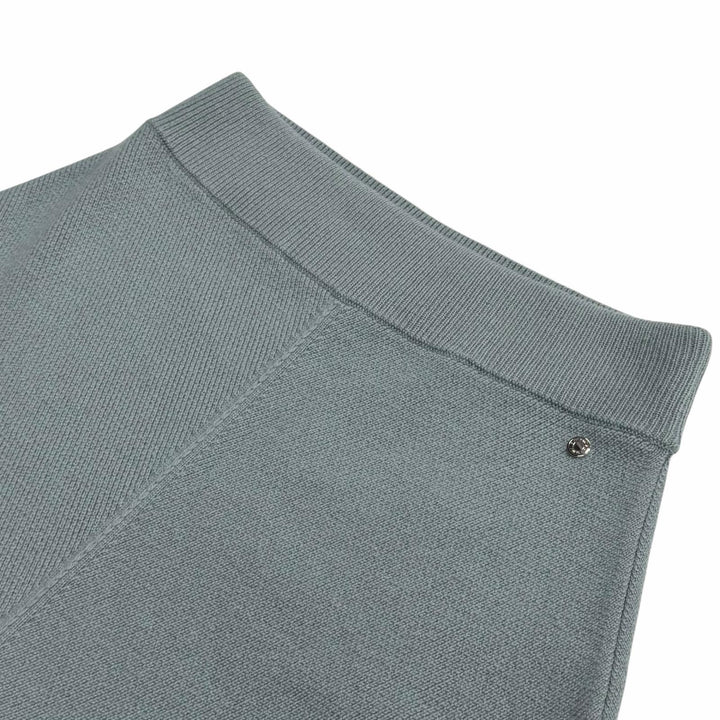 Pristine HERMES skirt Serie Metal-trimmed trapezoid knit cashmere 38 2H2300D1