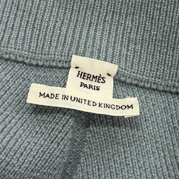 Pristine HERMES skirt Serie Metal-trimmed trapezoid knit cashmere 38 2H2300D1
