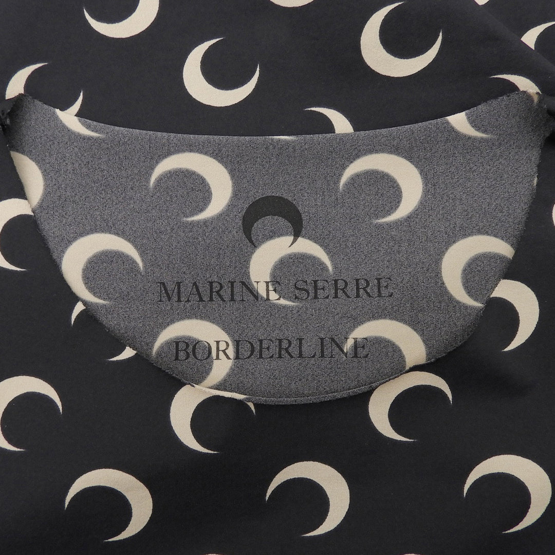 Great MARINE SERRE BORDERLINE T-shirt Long sleeve black recycled Women S