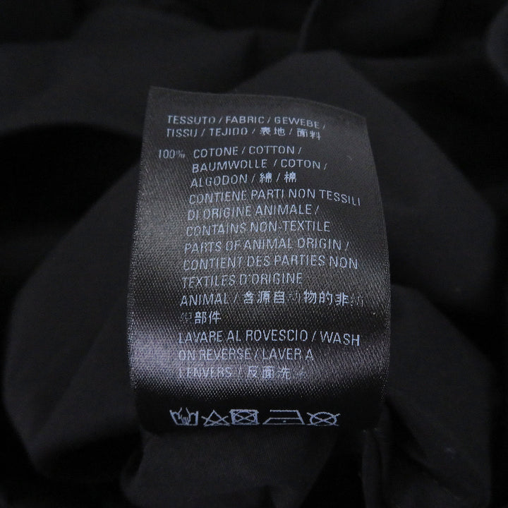 Great BALENCIAGA Long sleeve shirt Back logo oversized button-down shirt black