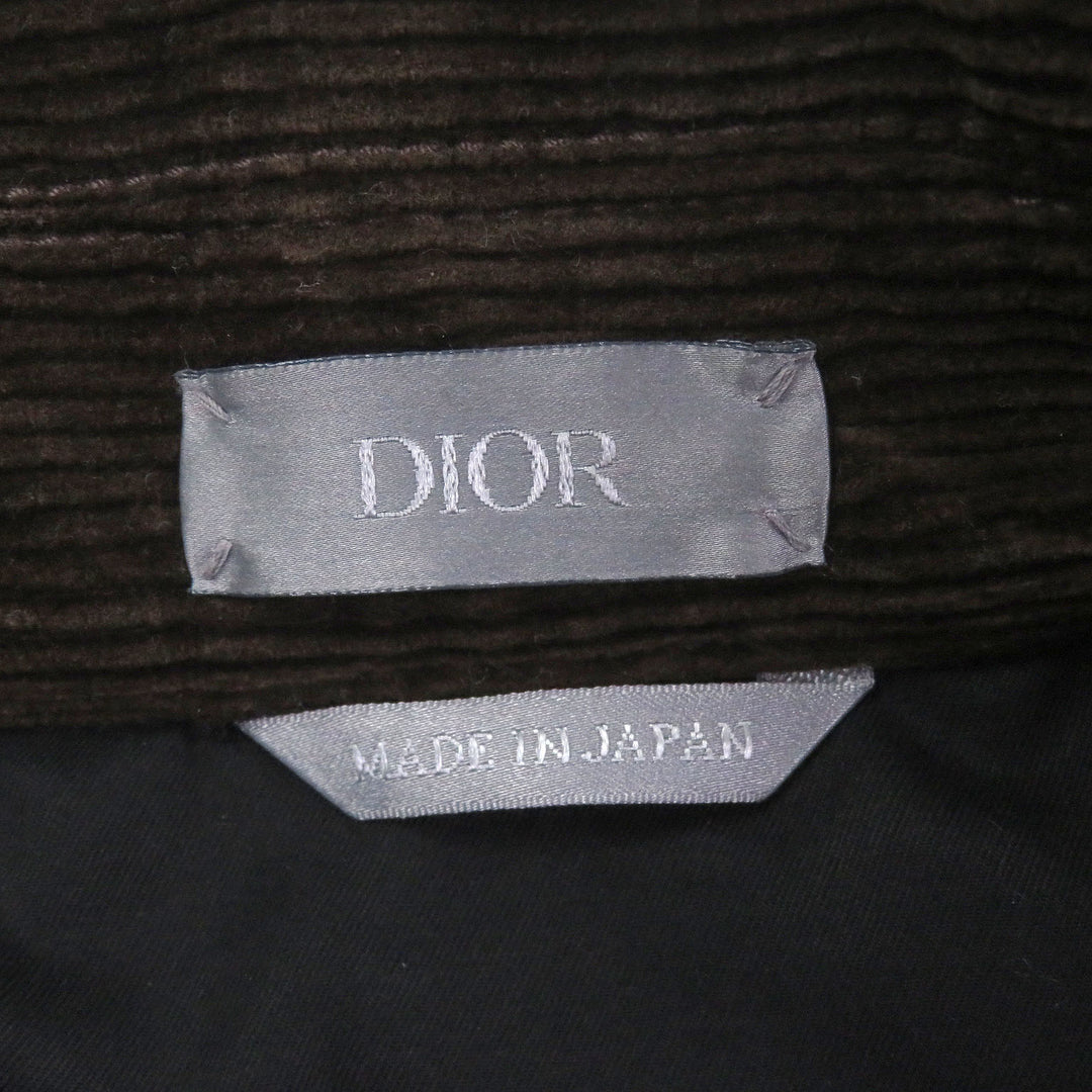 Excellent DIOR Coverall Check Pattern, Corduroy Collar Gray