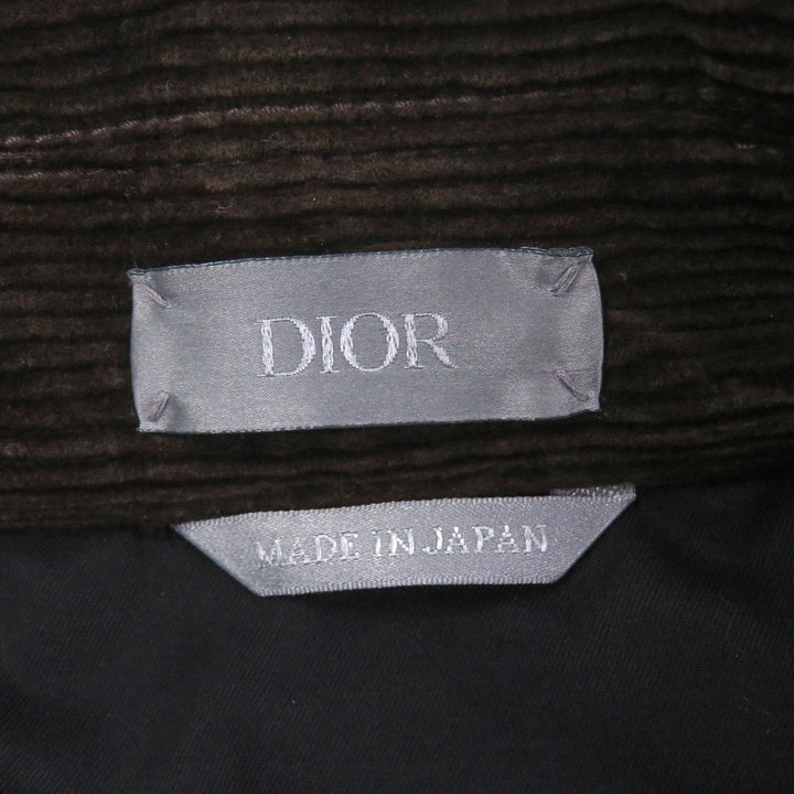 Excellent DIOR Coverall Check Pattern, Corduroy Collar Gray