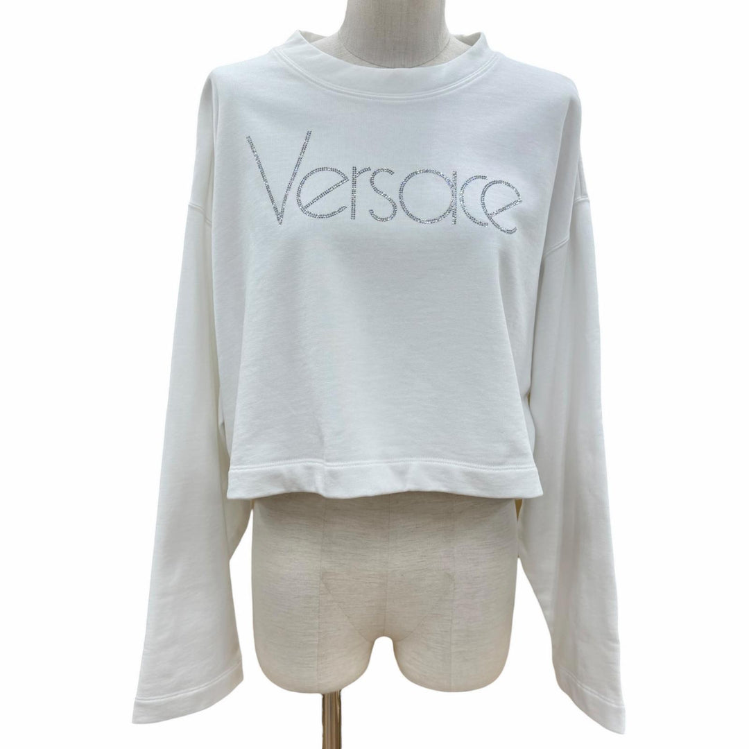 Great VERSACE sweat white cotton Women 38 1015298