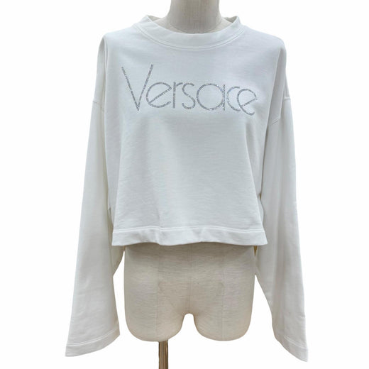 Great VERSACE sweat white cotton Women 38 1015298