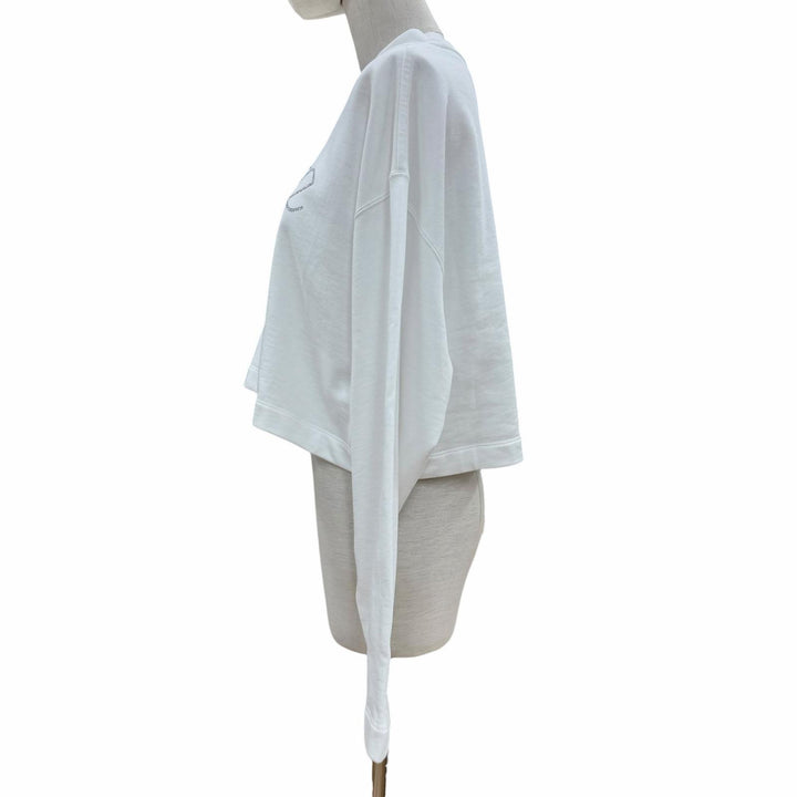 Great VERSACE sweat white cotton Women 38 1015298