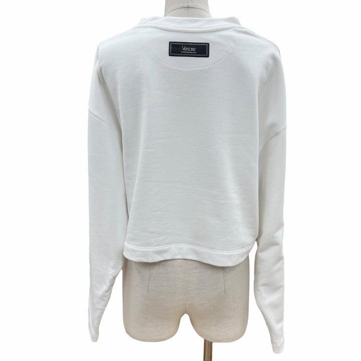 Great VERSACE sweat white cotton Women 38 1015298