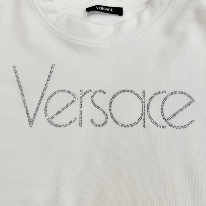 Great VERSACE sweat white cotton Women 38 1015298