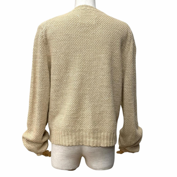 Excellent Maison Margiela 10 cardigan Crew neck Long sleeve Hemp S S51HP0004