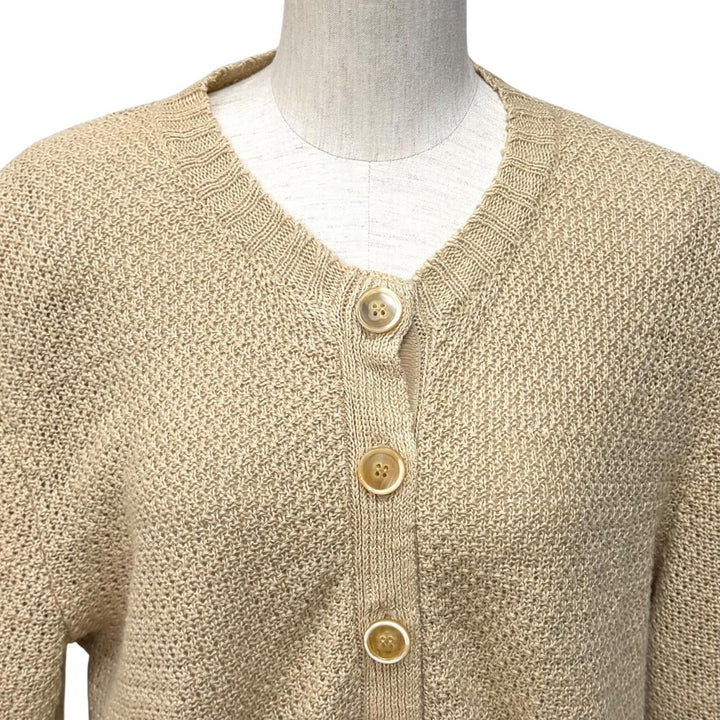 Excellent Maison Margiela 10 cardigan Crew neck Long sleeve Hemp S S51HP0004