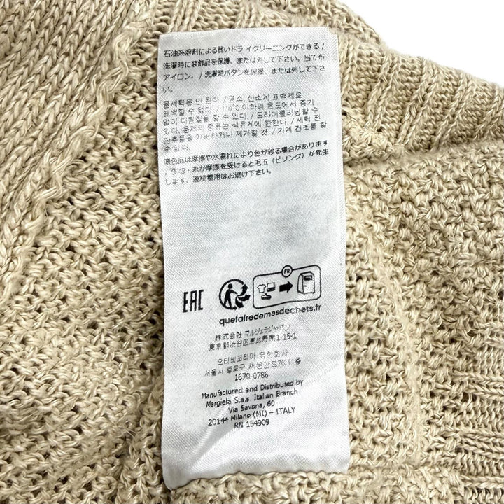 Excellent Maison Margiela 10 cardigan Crew neck Long sleeve Hemp S S51HP0004