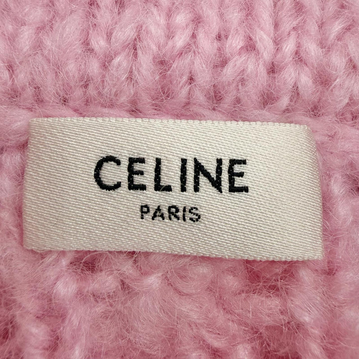 Excellent CELINE knit pink mohair Women XS 2ADMI884Z 24BY