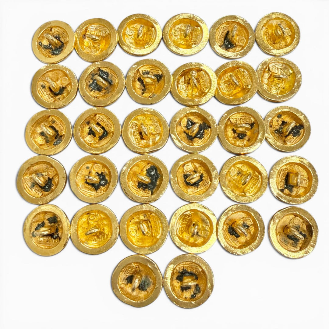 Great CHANEL button COCO Mark Matelassé Motif Buttons (Set of 32) gold ー