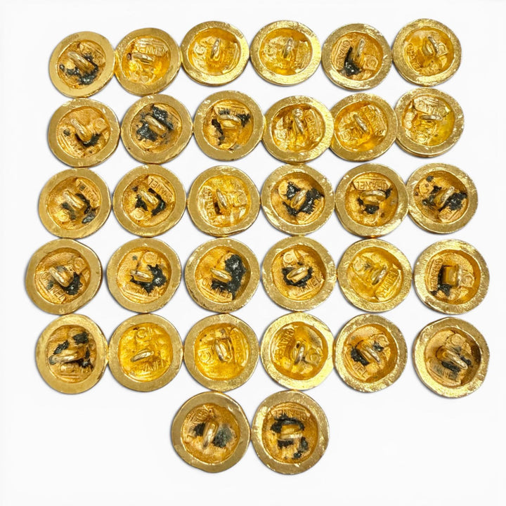 Great CHANEL button COCO Mark Matelassé Motif Buttons (Set of 32) gold ー