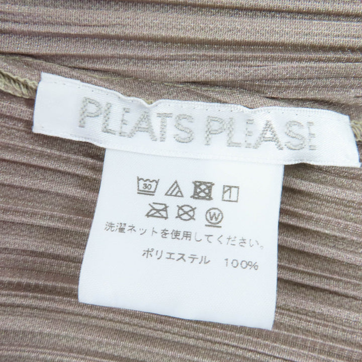 Excellent PLEATS PLEASE cardigan All-over print, long length 3 PP01-JA702