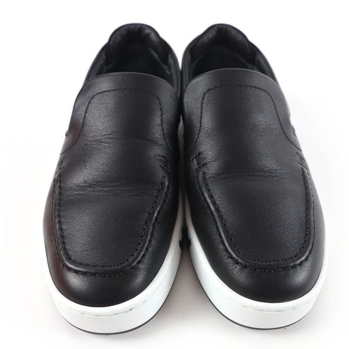 Great HERMES Low cut sneakers Kiddy Slip-on black leather Women 35