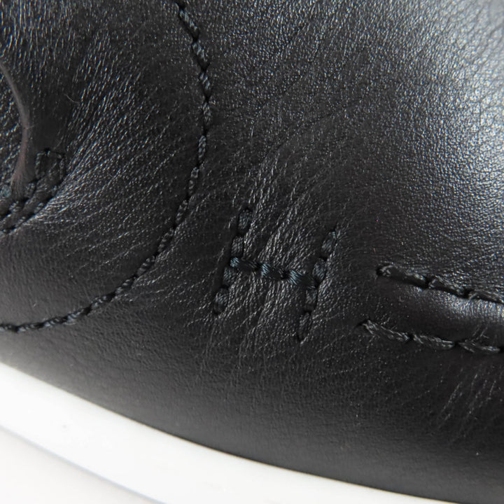Great HERMES Low cut sneakers Kiddy Slip-on black leather Women 35