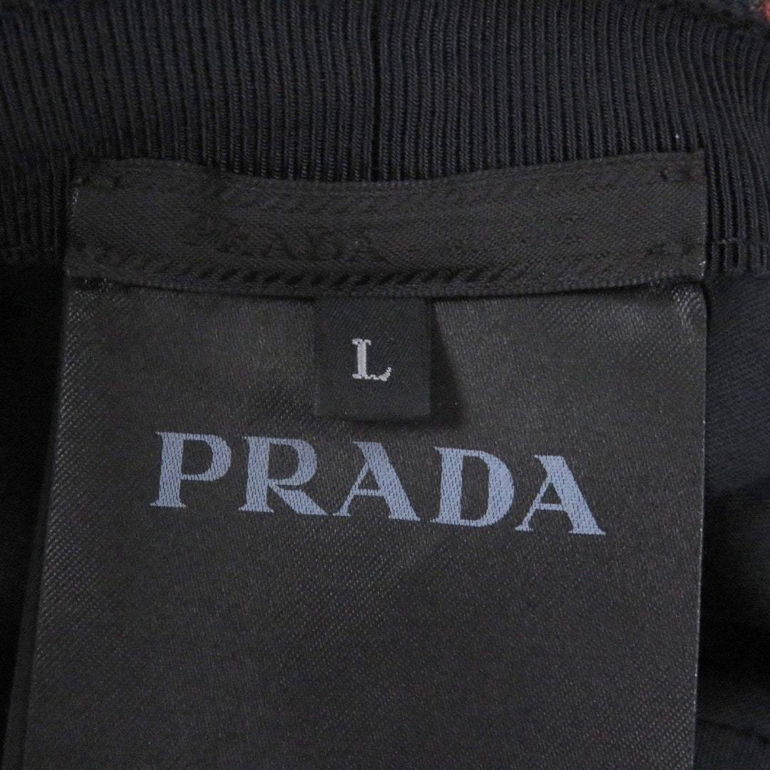 Excellent PRADA hat Triangle pouch, stripe pattern, drill hat, bucket hat