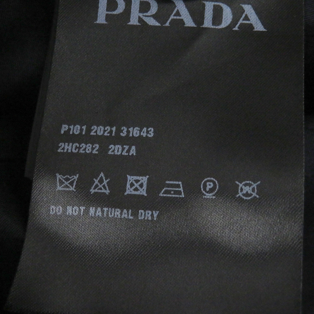 Excellent PRADA hat Triangle pouch, stripe pattern, drill hat, bucket hat