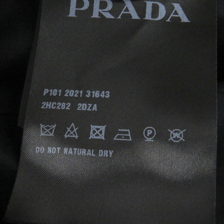 Excellent PRADA hat Triangle pouch, stripe pattern, drill hat, bucket hat