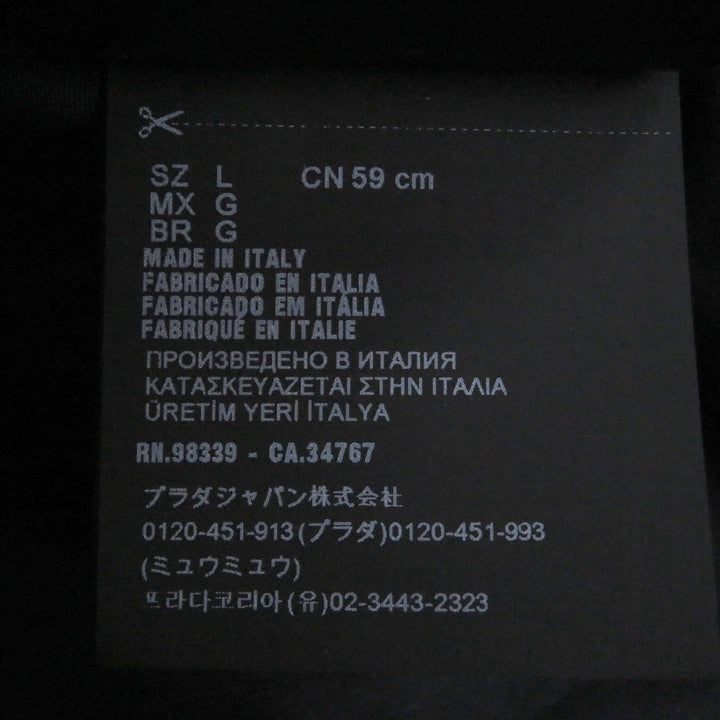 Excellent PRADA hat Triangle pouch, stripe pattern, drill hat, bucket hat